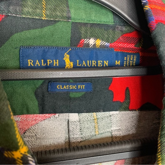 Polo Ralph Lauren 
Camo & Plaid Printed Oxford Med - Picture 6 of 6